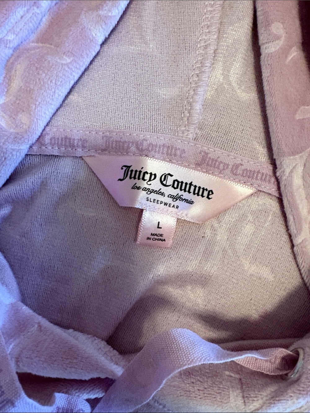 Juicy Couture Pink Velour Lounge Set - L - Picture 5 of 6